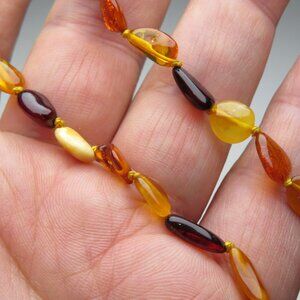 Authentic Amber Teething Unisex Necklace 12.5" Infant/Baby Premium Quality